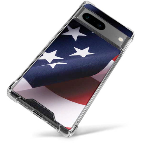 The American Flag Google Pixel 7a Clear Case